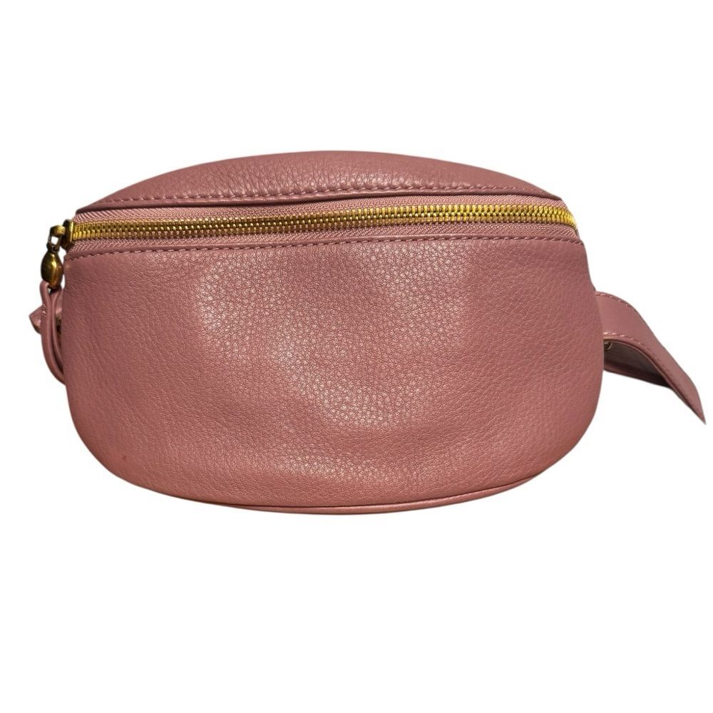 HOBO International Mauve Pebbled Leather Belt Bag Crossbody New Travel Chic